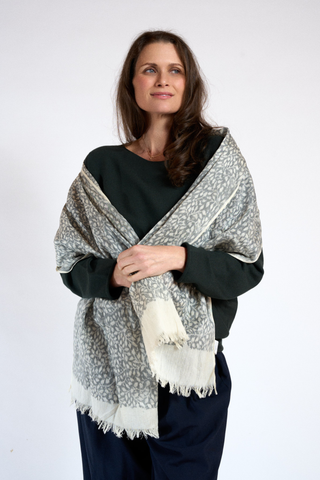 Heirloom Cotton Silk Scarf
