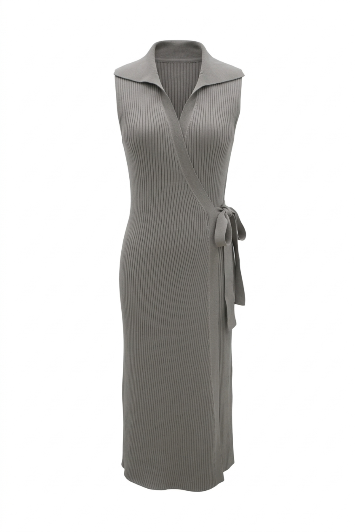 Kayla Wrap Dress Cement / XL