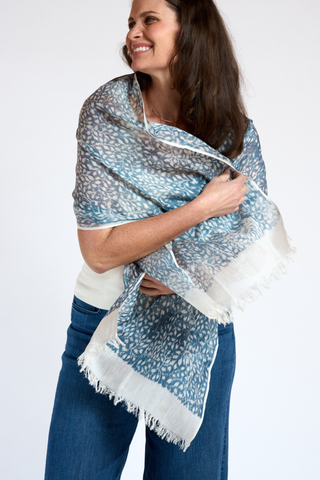 Heirloom Cotton Silk Scarf