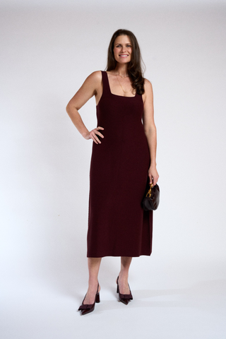 Celia Square Neck Sleeveless Dress