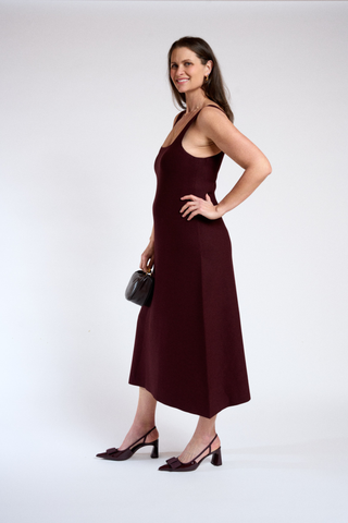 Celia Square Neck Sleeveless Dress