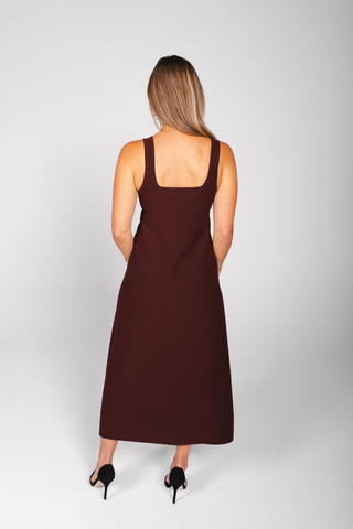 Celia Square Neck Sleeveless Dress