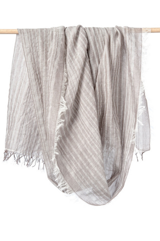 Taupe Leher Scarf